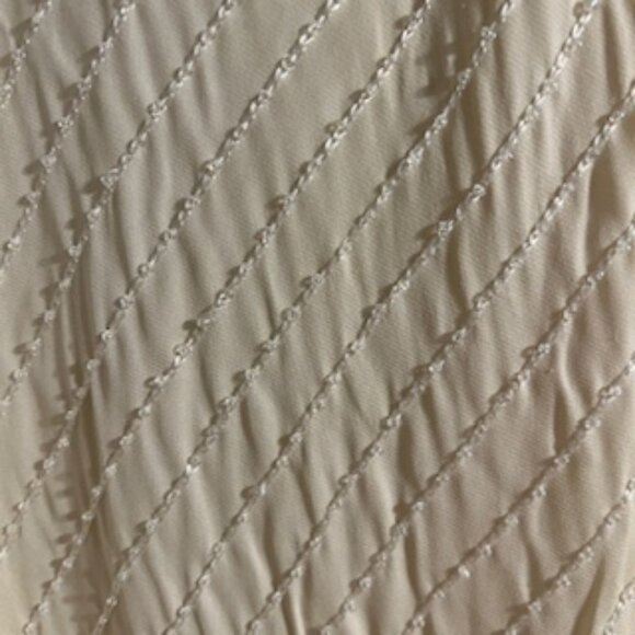 Lauren Ralph Lauren Women's 100% Silk Beaded Lined Ivory Skirt 10 NWT - Picture 2 of 15